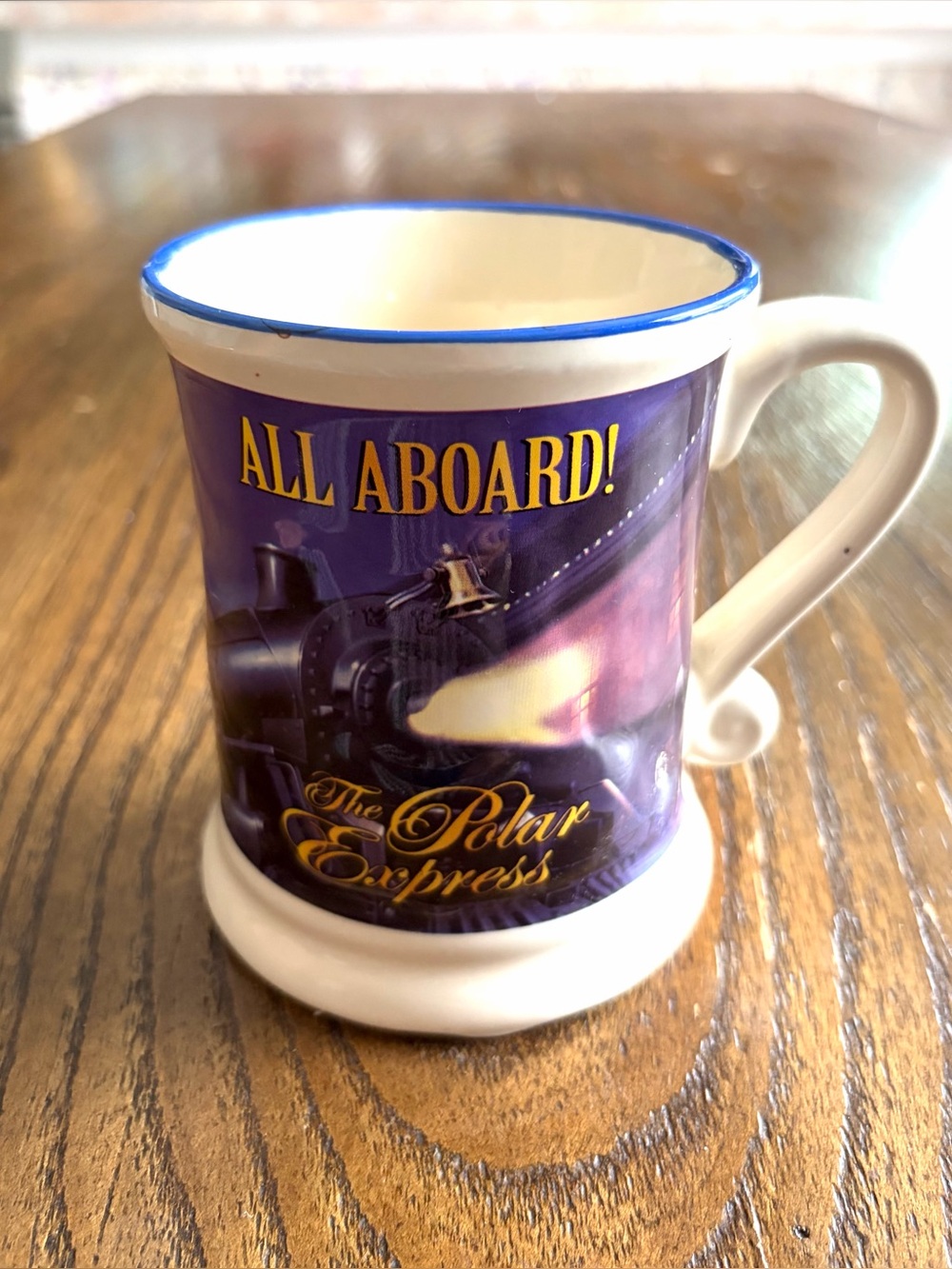 Warner Bros. The Polar Express "All Aboard!" 3D Embossed Ceramic Mug